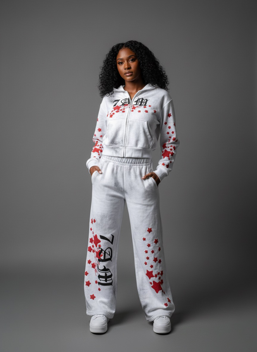 7AMKLUB™ White Tracksuit Set